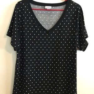 Lularoe polka dot top